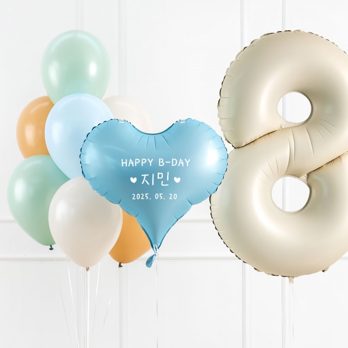 은박헬륨 통통하트 52cm [11색]